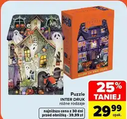 Carrefour Puzzle INTER DRUK różne rodzaje oferta