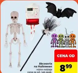 Carrefour Akcesoria na Halloween różne rodzaje oferta