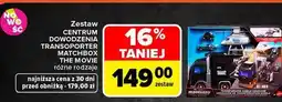 Carrefour Zestaw Centrum Dowodzenia Transporter Matchbox The Movie oferta