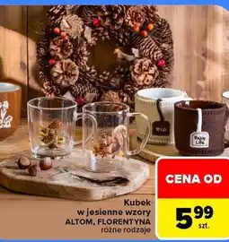 Carrefour Kubek w jesienne wzory ALTOM, FLORENTYNA oferta