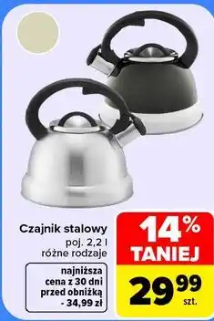 Carrefour Czajnik stalowy oferta