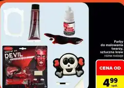Carrefour Farby do malowania twarzy, sztuczna krew oferta