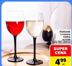 Carrefour Kieliszek z czarną nóżką ALTOM oferta