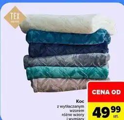 Carrefour Koc z wytłaczanym wzorem TEX HOME oferta
