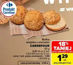 Carrefour Bułka wiejska z ziarnami CARREFOUR oferta