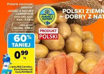 Polskie ziemniaki jadalne JAKOŚĆ Z NATURY CARREFOUR