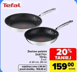Carrefour Zestaw patelni Tefal Duetto+ 2 szt oferta