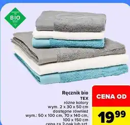 Carrefour Ręcznik bio TEX oferta