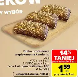 Carrefour Bułka proteinowa wypiekana na kamieniu oferta