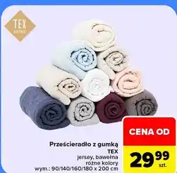 Carrefour Prześcieradło z gumką TEX jersey oferta