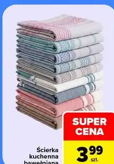 Carrefour Ścierka kuchenna bawełniana oferta