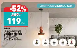 Biedronka Lampe wisząca Goldlux Marble Sanico 1 x E27 oferta