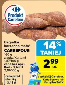 Carrefour Bagietka korzenna mała CARREFOUR oferta