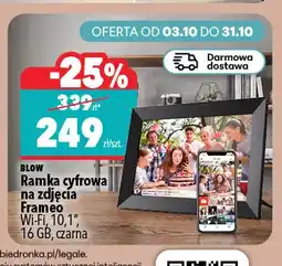 Biedronka Ramka cyfrowa na zdjęcia Frameo 10,1 16 Gb czarna Blow oferta