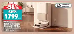 Biedronka Robot sprzątający Dreame L40 Ultra z funkcją mopowania biały oferta