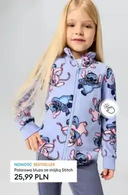 Sinsay Polarowa bluza ze stójką Stitch oferta