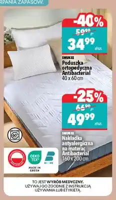 Biedronka Poduszka ortopedyczna Antibacterial 40x60 cm Smukee oferta