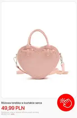 Cropp Różowa torebka w kształcie serca Cropp oferta