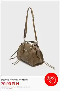 Cropp Brązowa torebka z frędzlami Cropp oferta