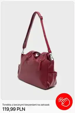 Cropp Torebka z bocznymi kieszeniami na zatrzask Cropp oferta