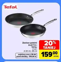 Carrefour Zestaw patelni Duetto+ Tefal oferta