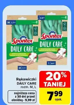 Carrefour Rękawiczki Daily Care rozm. M Spontex oferta
