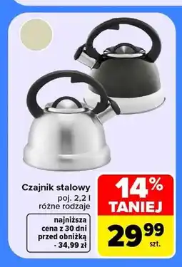 Carrefour Czajnik stalowy oferta