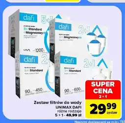 Carrefour Zestaw filtrów do wody Unimax 2+1 Dafi oferta