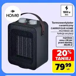 Carrefour Termowentylator ceramiczny Carrefour Home HCH1800-25 funkcja oscylacji oferta