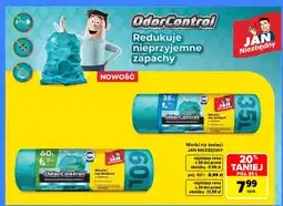 Carrefour Worki na śmieci z taśmą OdorControl 35 l Jan Niezbędny oferta