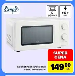 Carrefour Kuchenka mikrofalowa Simpl SMO17LG-26 oferta