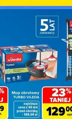 Carrefour Mop obrotowy Turbo Vileda oferta