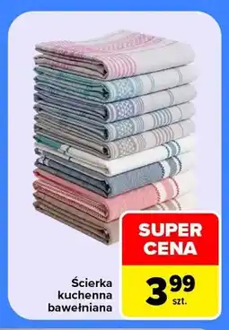 Carrefour Ścierka kuchenna bawełniana oferta