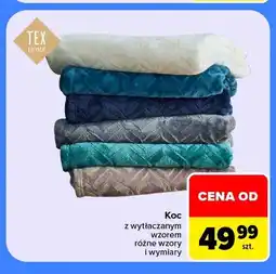 Carrefour Koc z wytłaczanym wzorem Tex Home oferta