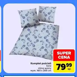 Carrefour Komplet pościeli kora 160x200 cm oferta