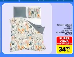 Carrefour Komplet pościeli mikrofibra Faro 160x200 cm oferta