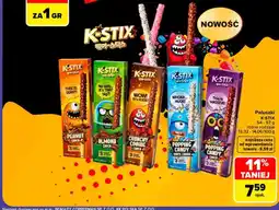 Carrefour Paluszki Crunchy Cookie Choco K-Stix oferta