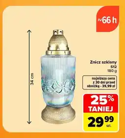 Carrefour Znicz szklany S12 oferta
