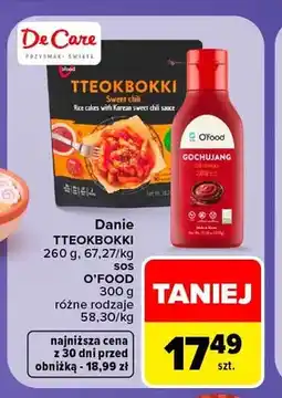 Carrefour Danie Tteokbokki Sweet Chili O'Food oferta
