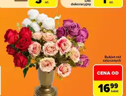 Carrefour Bukiet róż sztucznych oferta