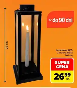 Carrefour Latarenka LED z cienką białą świecą oferta