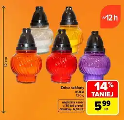 Carrefour Znicz szklany Kula oferta