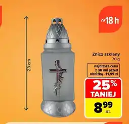Carrefour Znicz szklany oferta