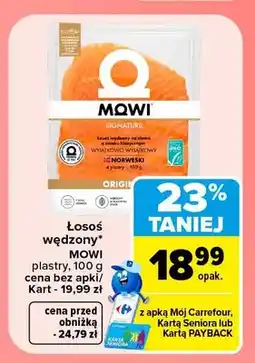 Carrefour Łosoś wędzony plastry Mowi oferta