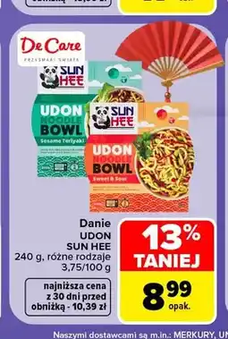 Carrefour Danie Udon Sesame Teriyaki Sun Hee oferta