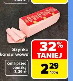 Carrefour Szynka konserwowa Pekpol oferta