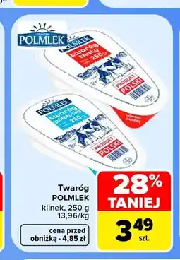 Carrefour Twaróg klinek półtłusty Polmlek oferta