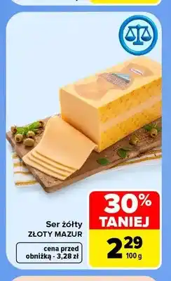 Carrefour Ser żółty Złoty Mazur oferta