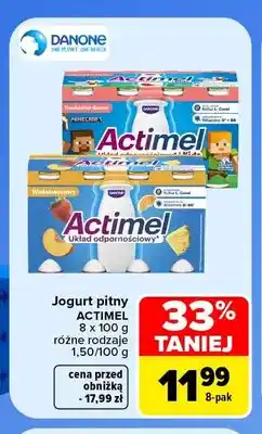 Carrefour Jogurt pitny Actimel 8-pak oferta