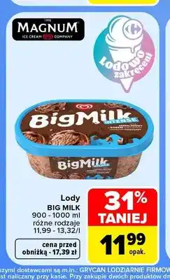 Carrefour Lody Big Milk oferta